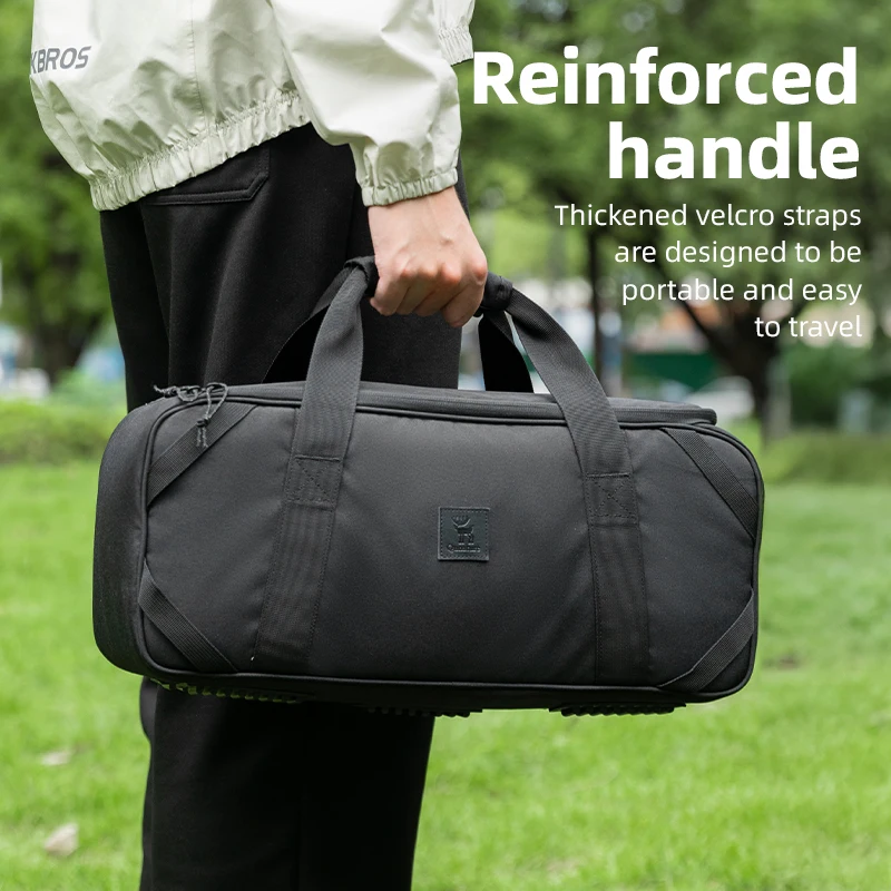 Qunature Outdoor Camping Tableware Storage Bag Camping Tableware Cookies Stove Heads Lighting Gas Tanks Component Debris Handbag