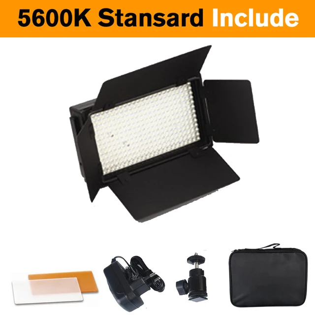 Lishuai Led312d 312ds Led Video Lighting Kit Dimmer 5600k On-camera Light  3200k-5600k Photo Lamp For Camcorder Dslr - Photographic Lighting -  AliExpress