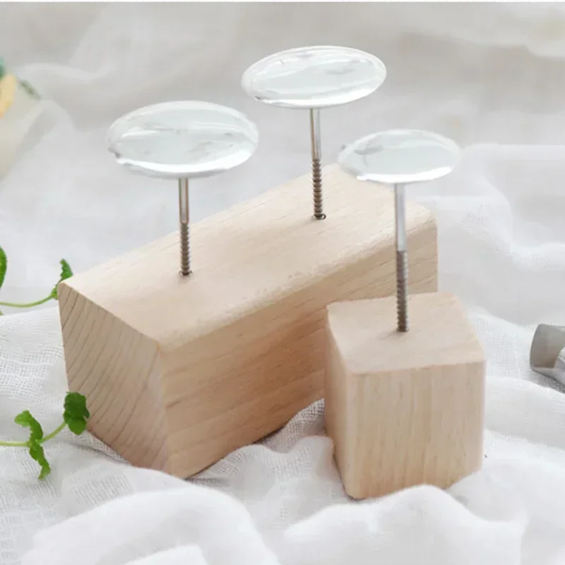 Cake Decorating Tools Cake Stand Cake Baking Tools Cake Making Tools 1pcs Cake Flower Nails Stand Tools Two Models Wooden Cake Enamel Pile Piping Stands Holder Ice Cream Decorating Tools