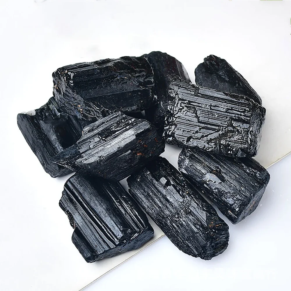 180g Natural Black Tourmaline Gravel Raw Ore Fine Crystal Mineral Specimen Healing Collection Eliminates Magnetic Gifts 2