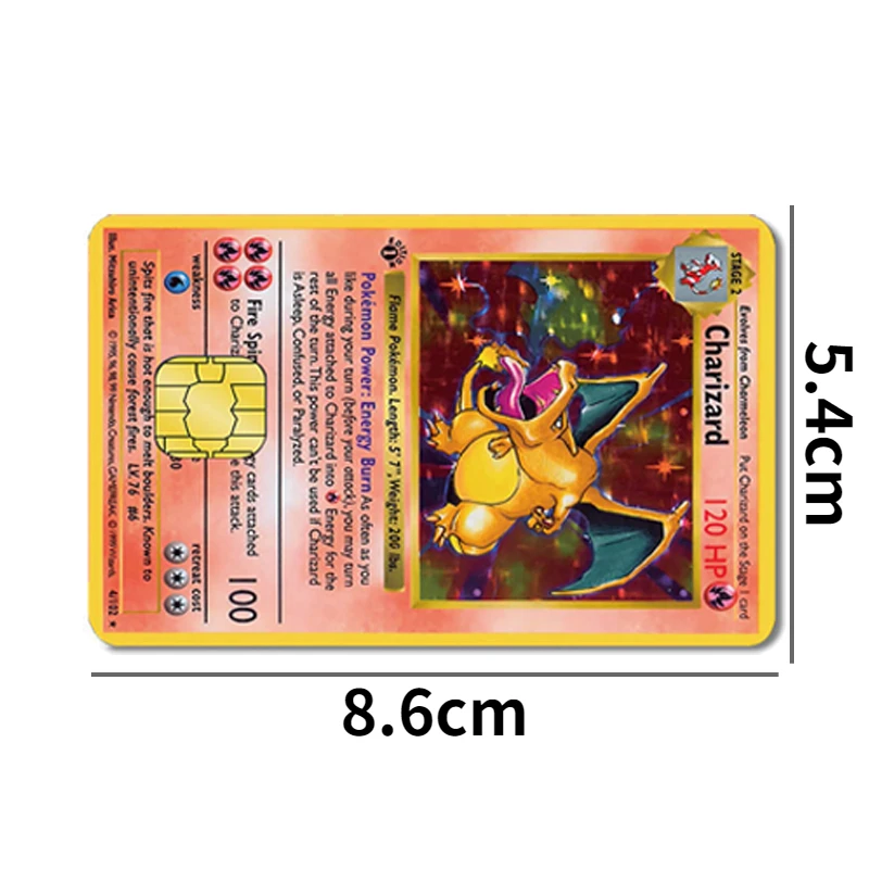 Pokemon 1st Edition Charizard Credit Card Skin / Decal Sticker