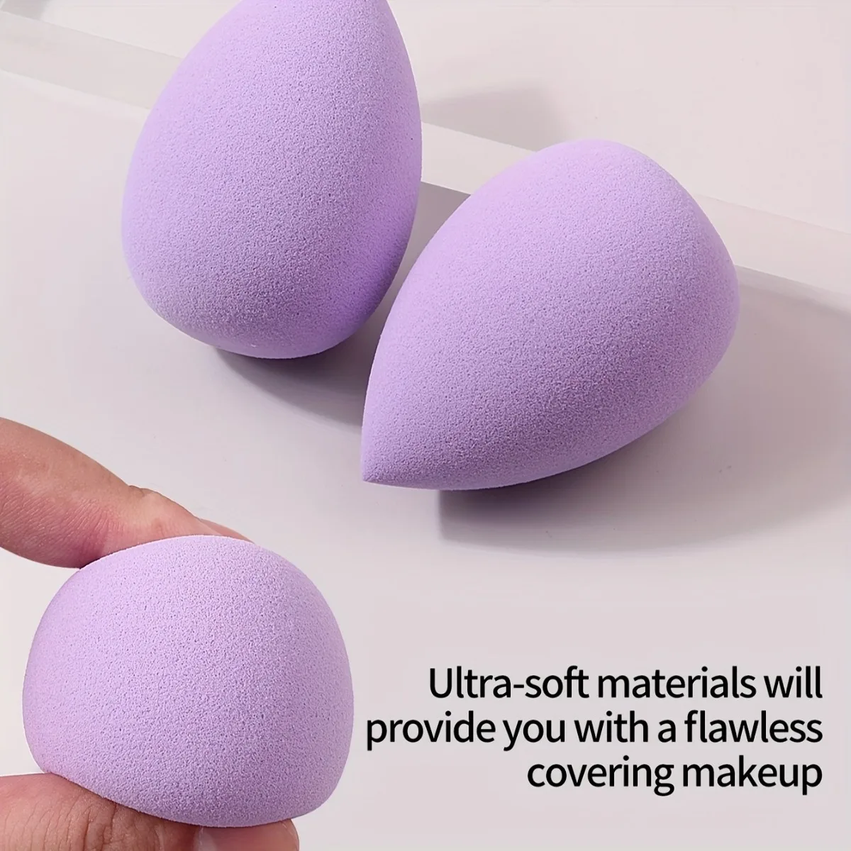 Rainbow Makeup Sponge Set 5-10PCS - Vegan Dual Use Blender for Liquid & Powder | Hypoallergenic Travel Essentials Fragrance-Free