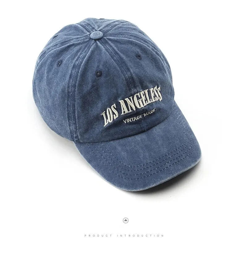 Baseballmütze aus Baumwolle für Damen und Herren, modische Stickmütze aus Baumwolle mit weichem Verschluss, lässige Retro-Snapback-Hüte, Unisex_voghion.com