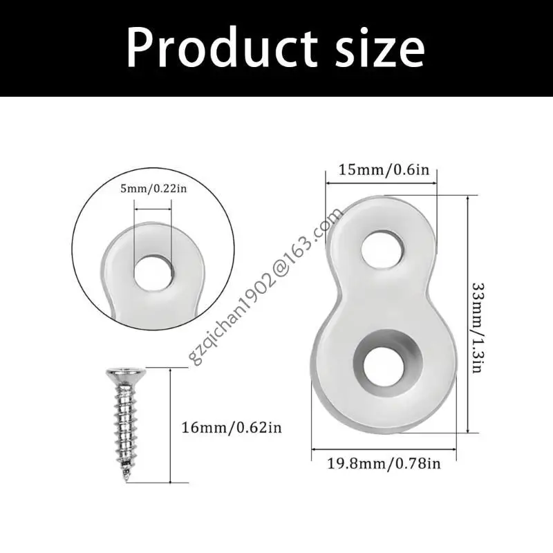 X7AB 가구 조립용 그림 8 패스너 나사 패널 커넥터 세트 30개 팩