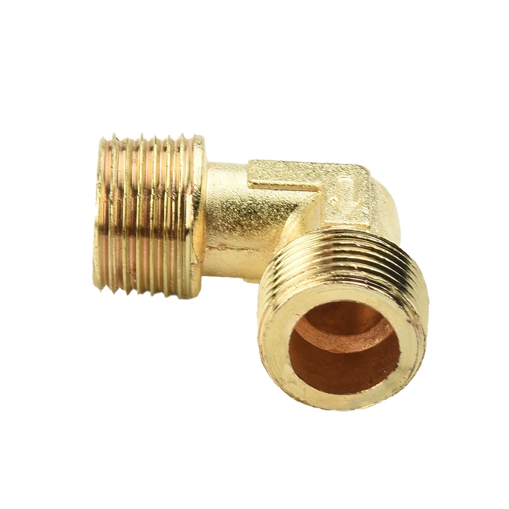 Air Compressor Valve Elbow Unloader Thread Brass 16.5mm Male To Male Check Valve Elbow Coupler Replacement For Air Pump