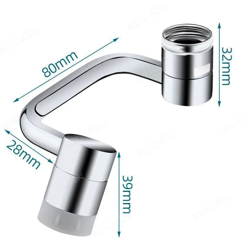 1080° Rotary Kitchen Faucet Spray Head Filter Washbasin Splash Proof Adapter Multifunctional Kitchen Sink Faucet Aerator 6