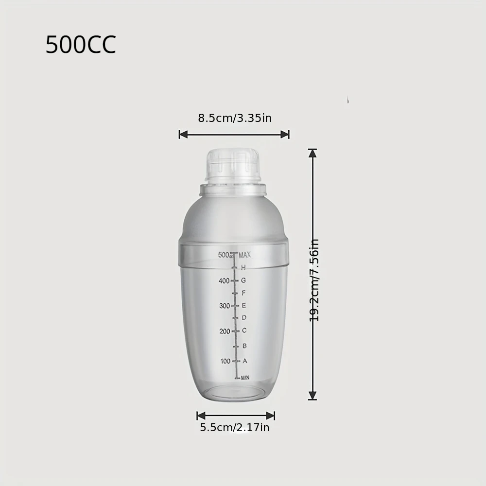 1PC Milk Tea and Lemon Tea Splash Proof Mixing Bottle, Transparent and Easy To Use, Beverage Mixing Tool, Household Kitchen Tool