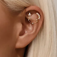 AIDE 925 argent Sterling 9 Types Zircon CZ chaîne pièces de rechange Rock Punk cerceau Piercing cerceaux goutte boucle d'oreille bijoux fins cadeau 1 pc 2