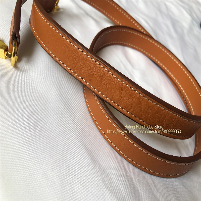 Revamp Real Leather Bag Long Thin Shoulder Strap Barenia