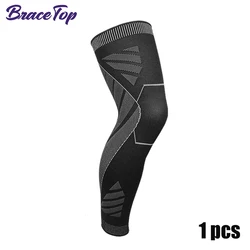 Unisex Full-Length Compression Leg Sleeve for Sports and Joint Support (1 PC Knee Sleeve)