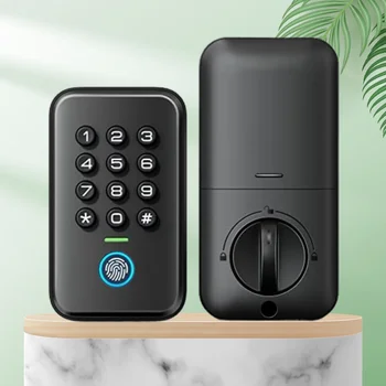Fingerprint KedpadDoor Lock, Keyless Entry Door Lock Electronic Deadbolt Lock for Front Door 1