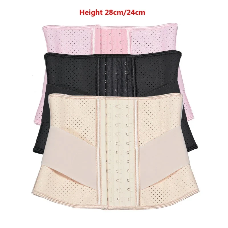 

Double Belt Waist Cincher Trainer Slimming Faja Body Shaper Latex Corset Adjustable Shapewear Flat Belly Postpartum Wrap