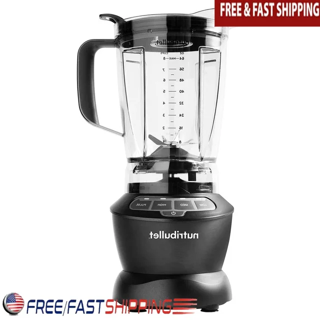 Powerful 1200W Personal Blender with 3 Speeds Pulse Function Metal Blades Smoothies Juices Fruits Vegetables Easy Kitchen Use 1