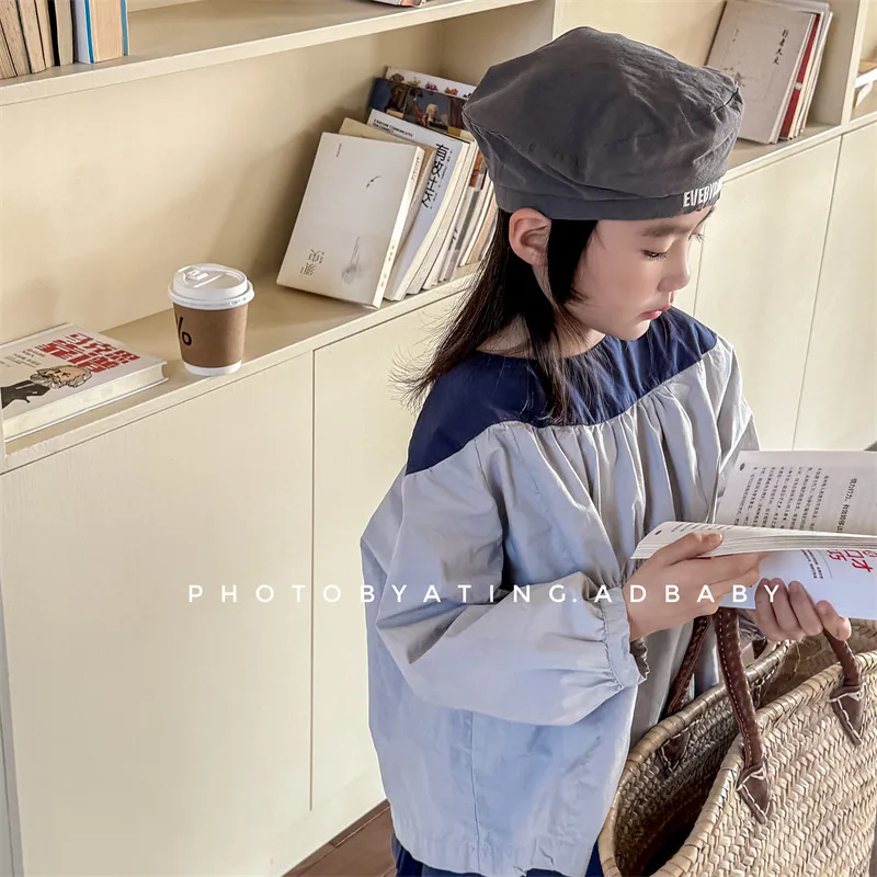 2025 Spring New Girls Puff Sleeve Shirts Children Long Sleeve T Shirts Baby Girl Cotton Blouse Infant Loose Tops Kids Clothes 2 2025 Spring New Girls Puff Sleeve Shirts Children Long Sleeve T Shirts Baby Girl Cotton Blouse Infant Loose Tops Kids Clothes - Image 2