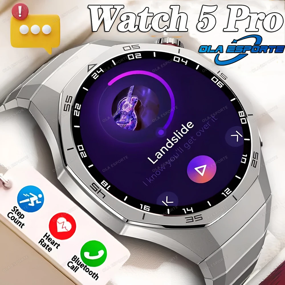 2026 Outdoor Smart Watch 5 Max Dynamic Lsland Sleep/ECG Monitoring Game Bluetooth Call Heart Rate Sports Waterproof Smartwatch 1
