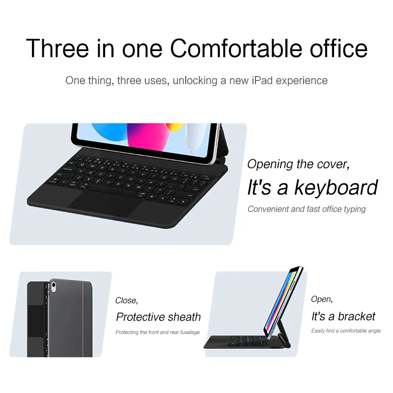 Magic Keyboard for iPad A16 11th 2025 Smart Case for iPad