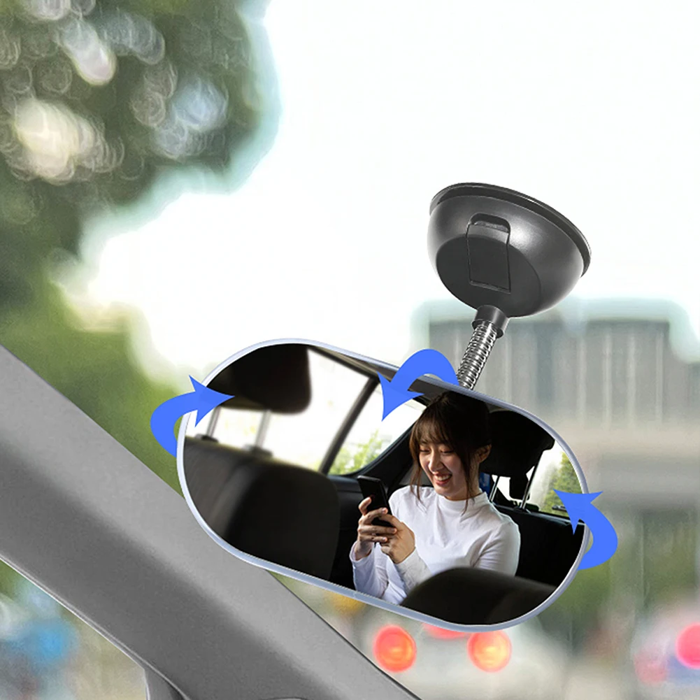 자동차 인테리어 거울 흡입 컵, 360 도 회전 앞 유리 선 바이저, 보조 관찰 거울, 후면 볼록 거울