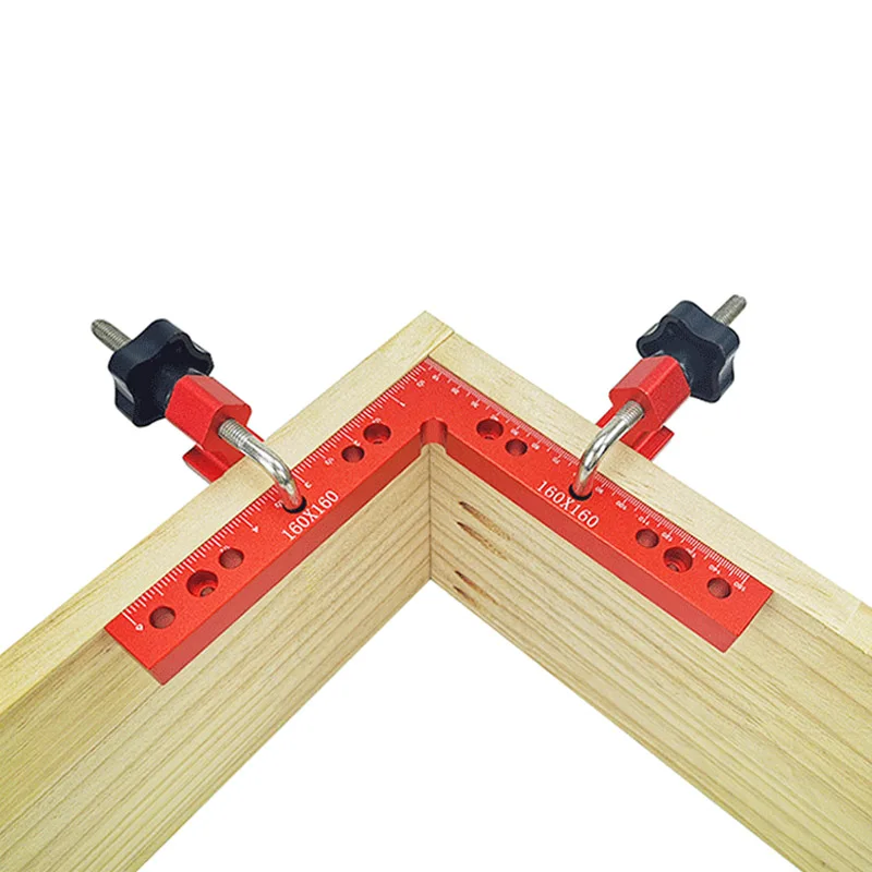 1 PC 90 Degrees L-Shaped Auxiliary Fixture Splicing board Positioning Panel Fixed clip Carpenter's Square Ruler Woodworking tool wood pellet press