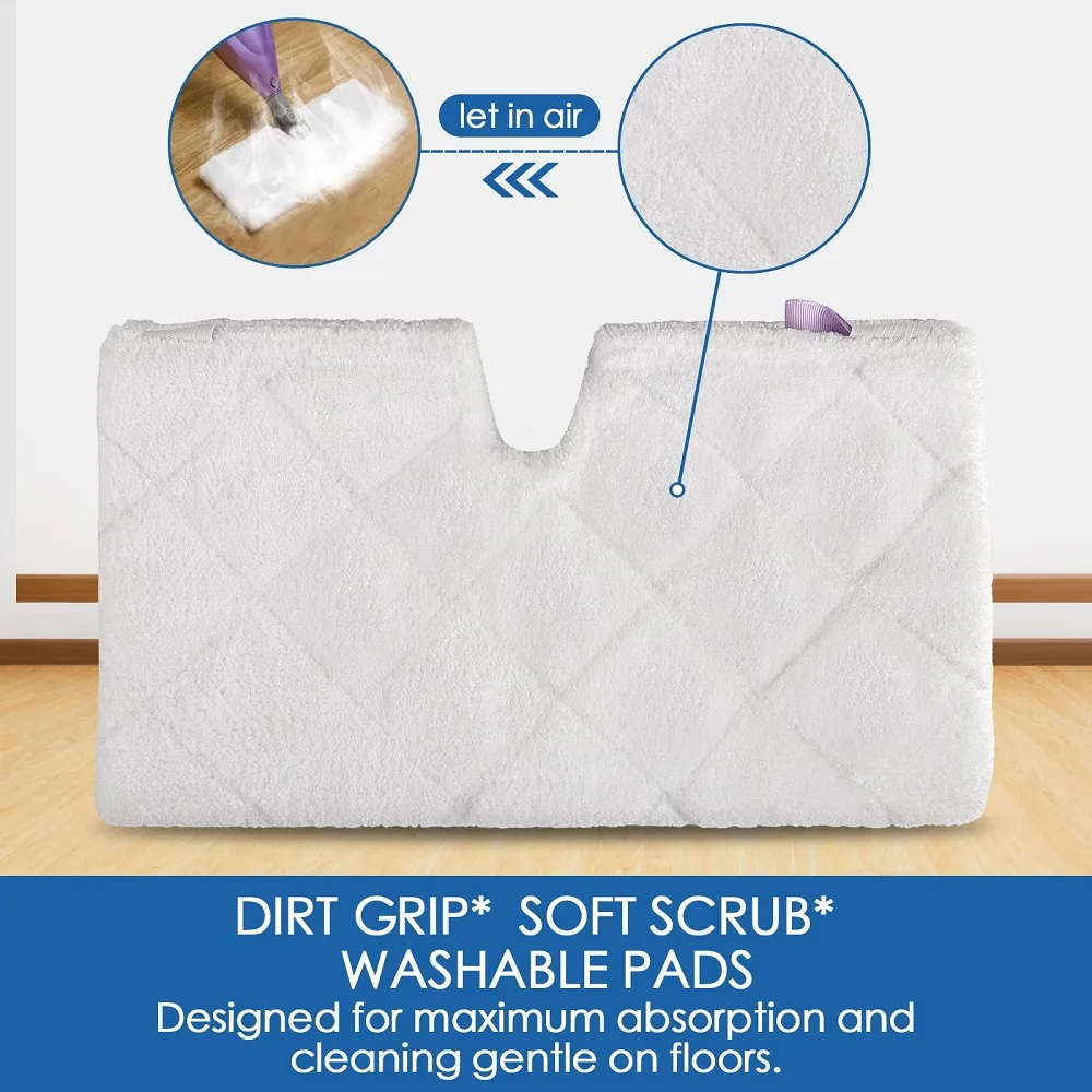 Replacement Microfiber Steam Mop pad Cleaning Pads for Shark Steam Pocket Mop Shark Steam Pocket Mop Hard Floor Cleaner 3