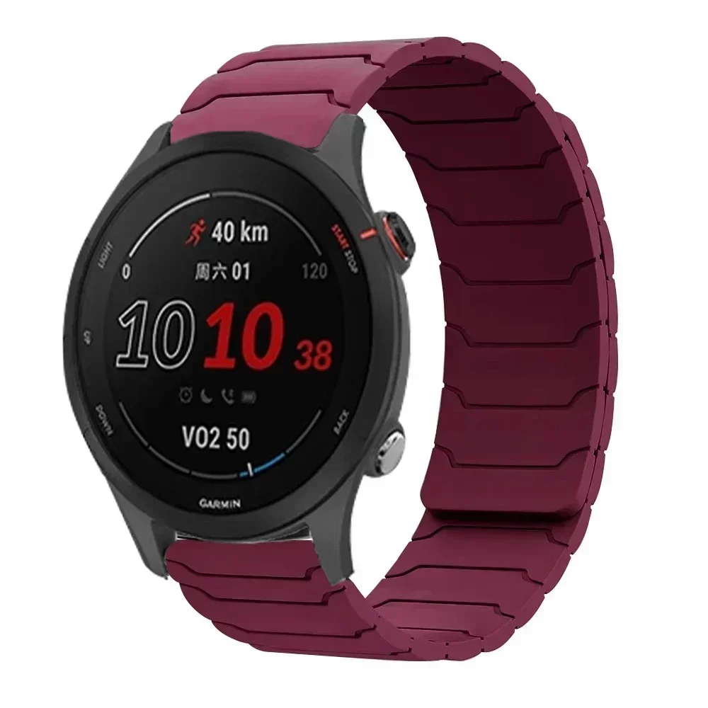 Magnetic Silicone Strap, 22mm - Universal Smartwatch Band Bracelet