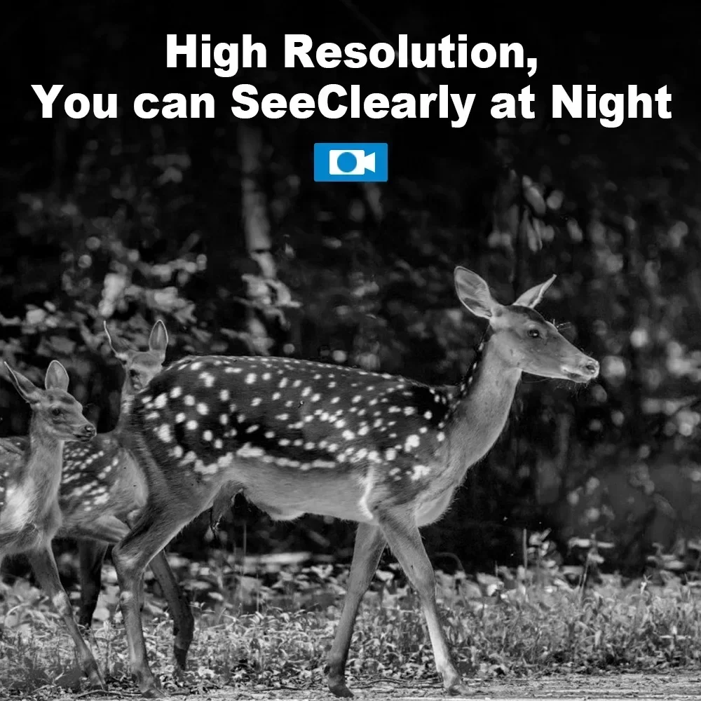 H6 4G LTE Wildlife Solar Hunting Camera APP Wireless Infrared Night Vision Monocular PIR Detection 2.5K 14MP with Solar Panel 2