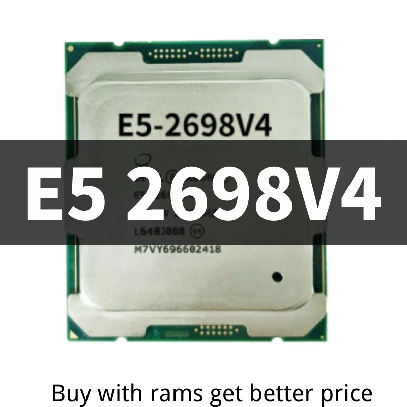 xeon Original Version E5-2698V4 CPU Processor 2.20GHz 20-Cores 50M FCLGA2011-3 cpu for sale