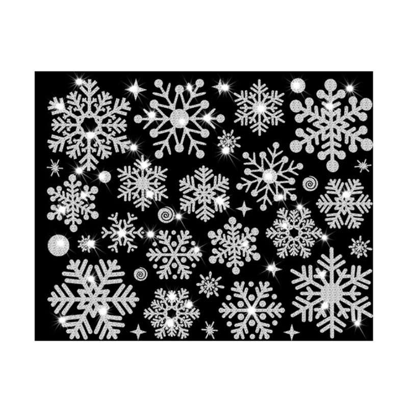 Christmas Snowflake Sticker Wall Paper Mural Decorative Supplies wall sticker christmas stickers