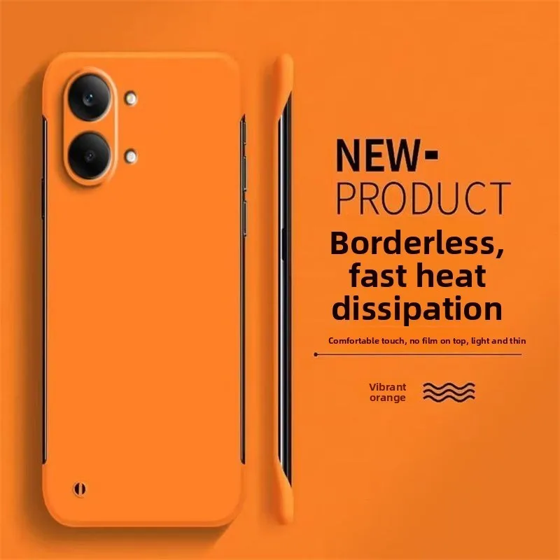 Ultra-thin Frameless Cooling PC Case - Business Solid Color Shockproof Bumper Cover