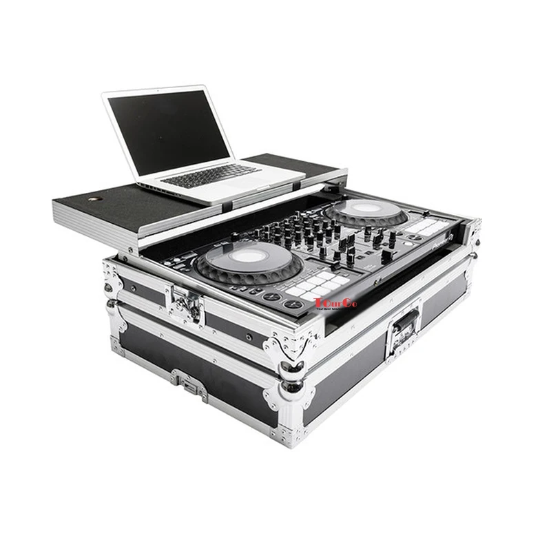 Flight Case Audio Per Controller Pioneer Ddj-1000 Con Ripiano E Ruote Per Laptop