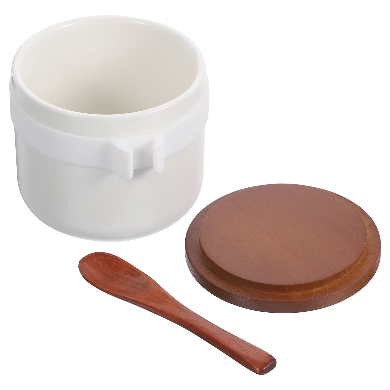 

Ceramic Sugar Bowls Porcelain Condiment Jar Lid Spoon Seasoning Box Canister Jar Condiment Container Sugar Pepper Coffee