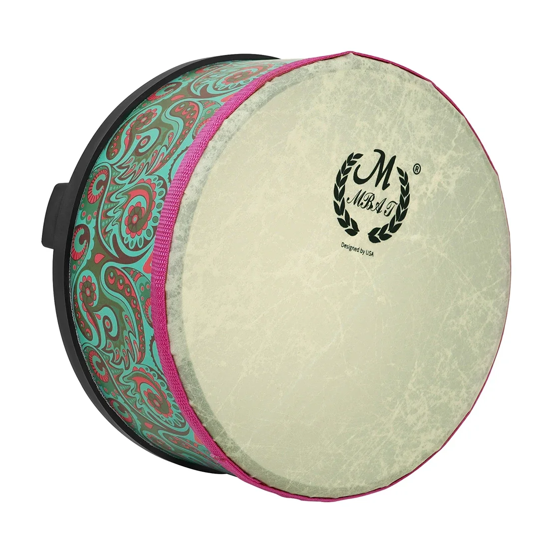 Professional Wood Sheepskin Drum Surface Drum with Drumsticks Musical Instrument 10 Inch for Children's Music Gifts
