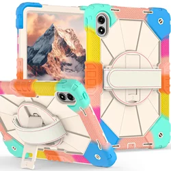 Revolutionary 360° Rotating Shockproof Tablet Case with Handle Stand for MIpad 7 7pro 11.2 (Colorful Blue)