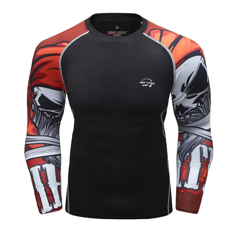 Sports Apparel Mens T Shirt Rashguard Compression Boxing Running Jerseys Yoga Fitness MMA BJJ Tights Muay Thai GMY Brand Clothing