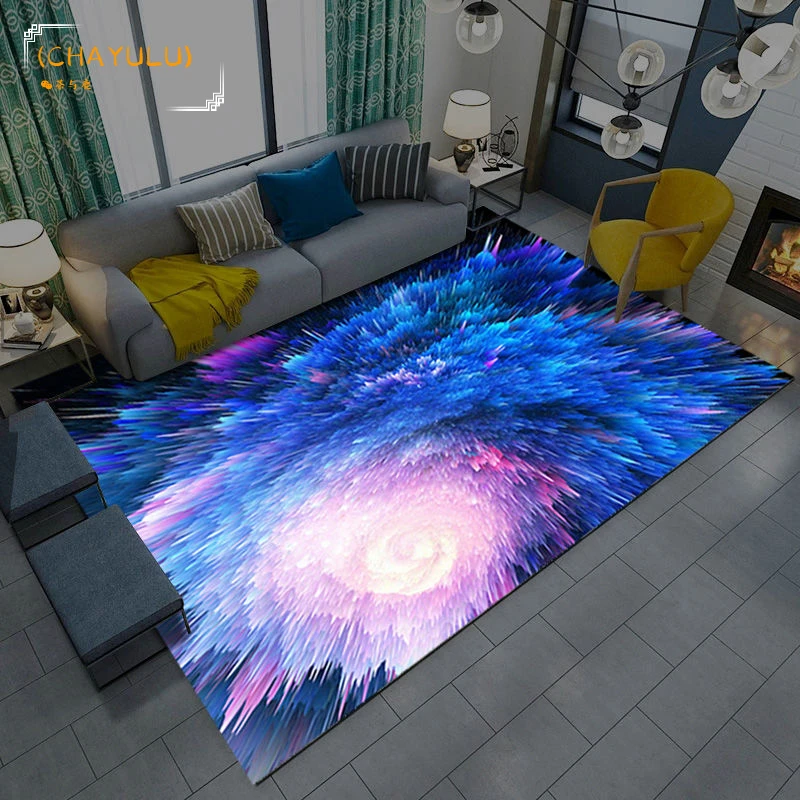 

Starry Sky Carpet In The Living Room Rugs Illusion Rug Home Decoration Bedroom Mat Entrance Door Mat Children Carpet Area Rug