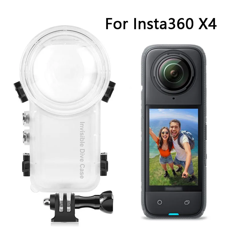 

For Insta360 X4 50m Waterproof Housing Underwater Protector Invisible Dive Case For Insta 360 X4 Diving Shell Camera Accessories