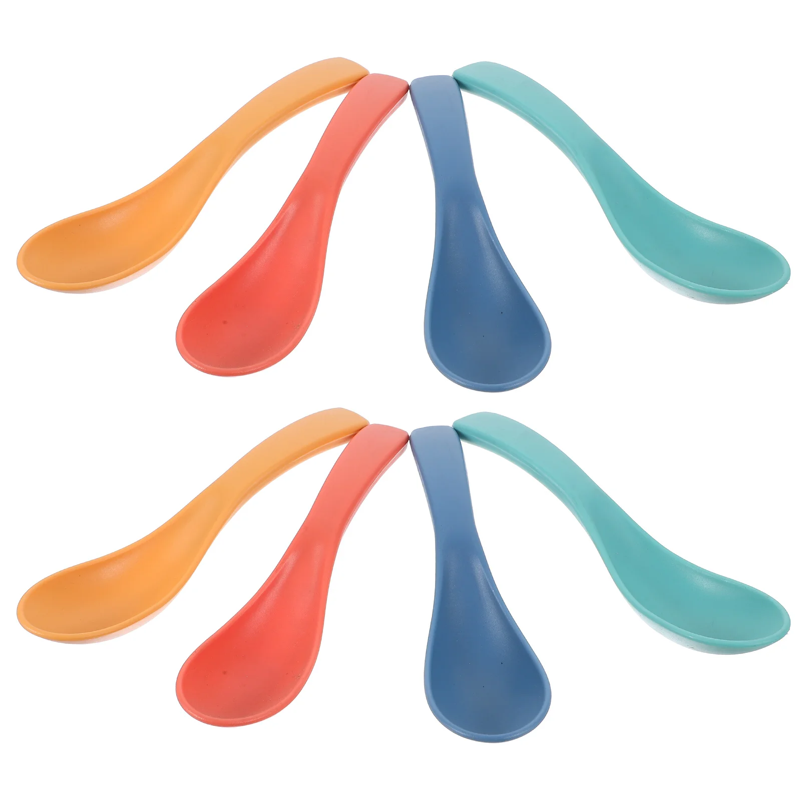 

8 Pcs Soup Spoon Salt Tablespoon Spoons Eating Small Dessert Cereal