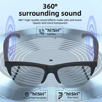 F02 Transparent Lens Bluetooth Audio Glasses | Open-Ear Speakers | Anti-Blue Light | Smart Touch Control | Office & Daily Use - Image 2