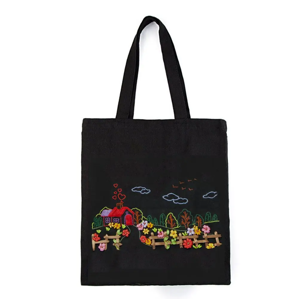 Fils à Coudre,Ensemble De Broderie Florale En Bricolage Kit De Broderie Florale, Broderie Au