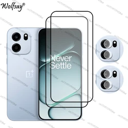 Premium Full Cover Tempered Glass Screen & Camera Protector Set for OnePlus Turbo 6V (2 Glass and 2 Lens)