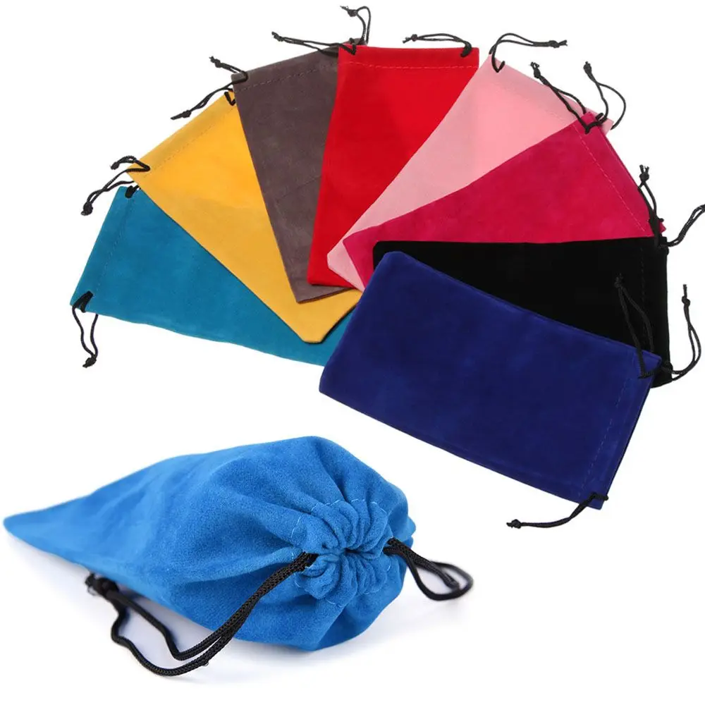 Soft Fabric Eyeglasses Pouch Case for Sunglasses and Glasses