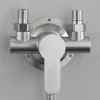 Stainless Steel Shower Faucet Hot And Cold Water Mixer G1/2inch Wall Mounted Metal Handle Shower Faucet Water Valve Faucet 2