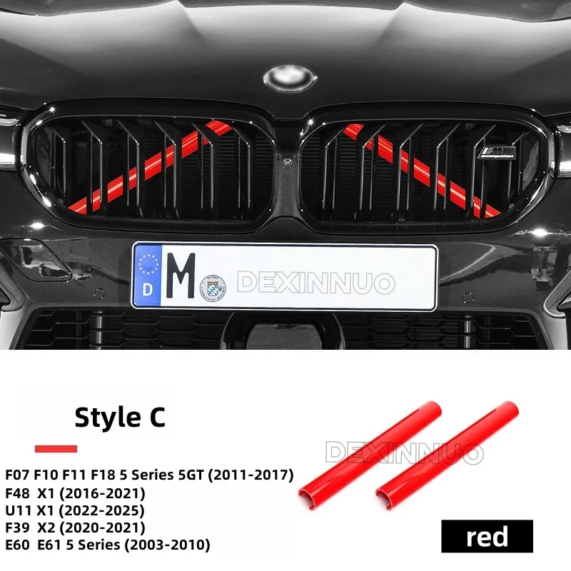 Sleek Automotive Front Grille Trim Strips