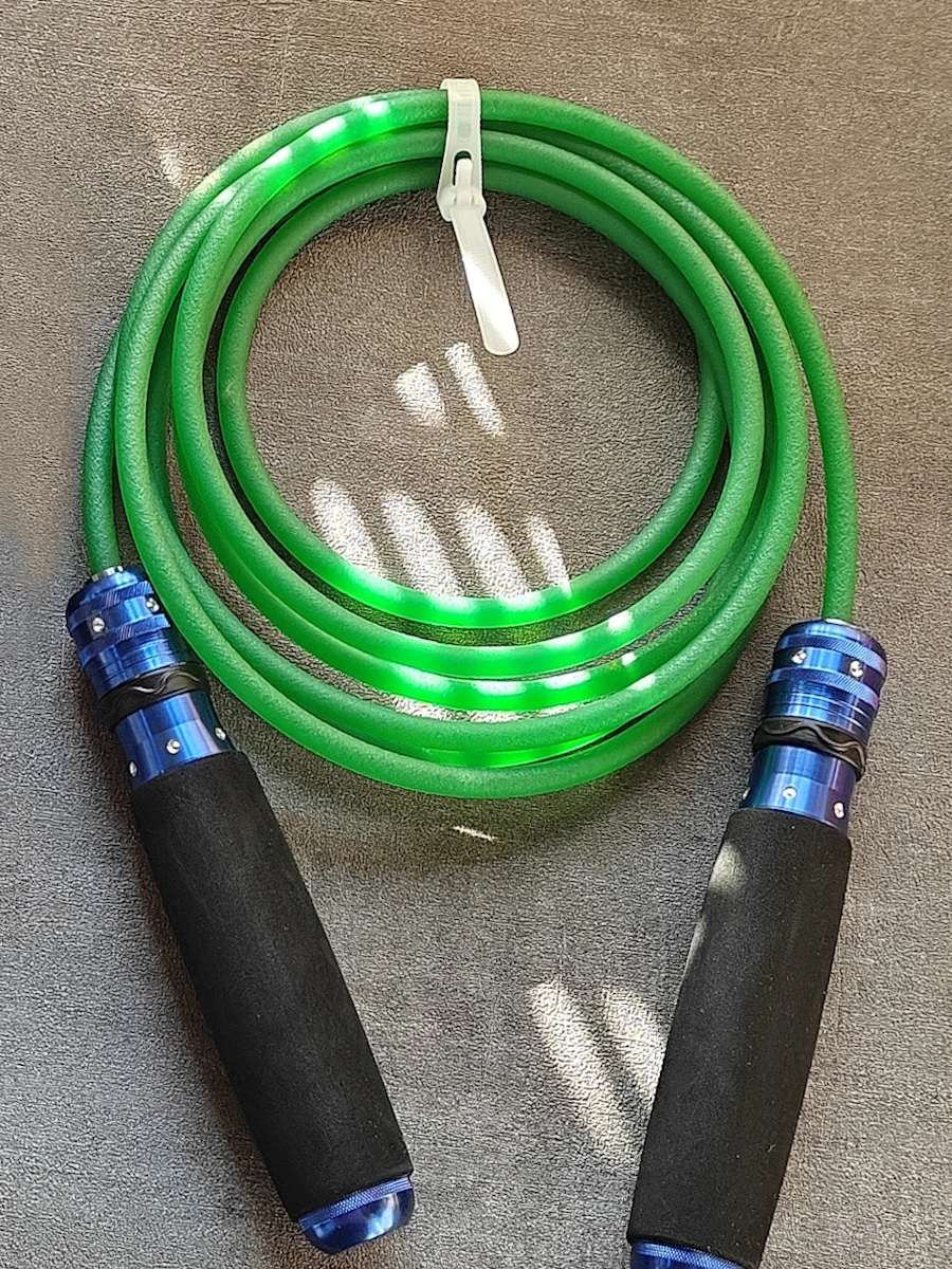 270그램 TPU 로프 -35도 방한 ℃ 40까지 ℃ 7mm 스펀지 알루미늄 손잡이 볼 베어링 피트니스 HIIT 7mm 줄넘기