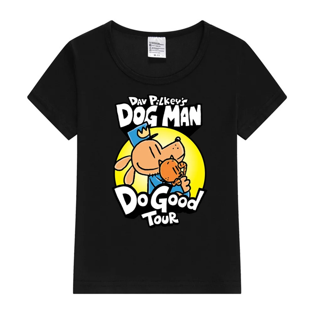Dog Man Do Good Tour Kids T-Shirt Boy Girl T-shirt Fashion Print Short Sleeve O-neck Boy's Funny Tee Top Gift For Kids Clothing