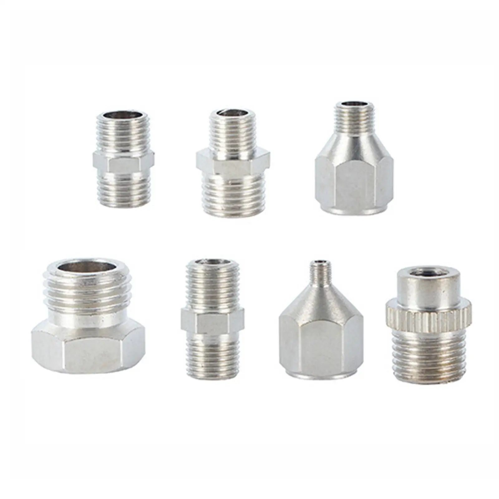 

7Pcs Airbrush Adapter Set Repair Tool Fittings Airbrush Connector Quick Release Airbrush Fitting Airbrush Fitting Connector