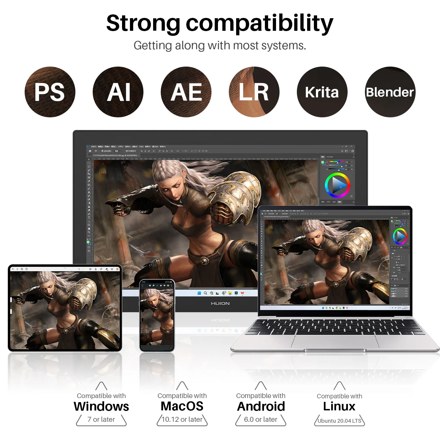 Huion Kamvas Pro 27 144Hz 27인치 4K 16384 레벨 그래픽 태블릿(아티스트, 디자이너, 애니메이터용 스크린 포함)AR