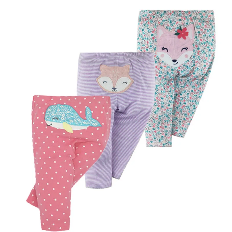 3PCS/LOT Unisex Cotton Spring Autumn Baby Pants Cartoon Baby Girls Boys Trousers Newborn Bebe PP Trousers Newborn Clothing baby trousers,cotton pants,baby leggings