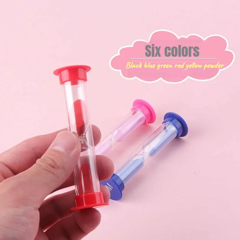 Plastic Sand Timer Small Clock Hourglass Clocks 30 Seconds/1 Minute/2 Minutes/3 Minutes/5 Minutes/10 Minutes Sand Meter sand timer liquid hourglass timer colored hourglass