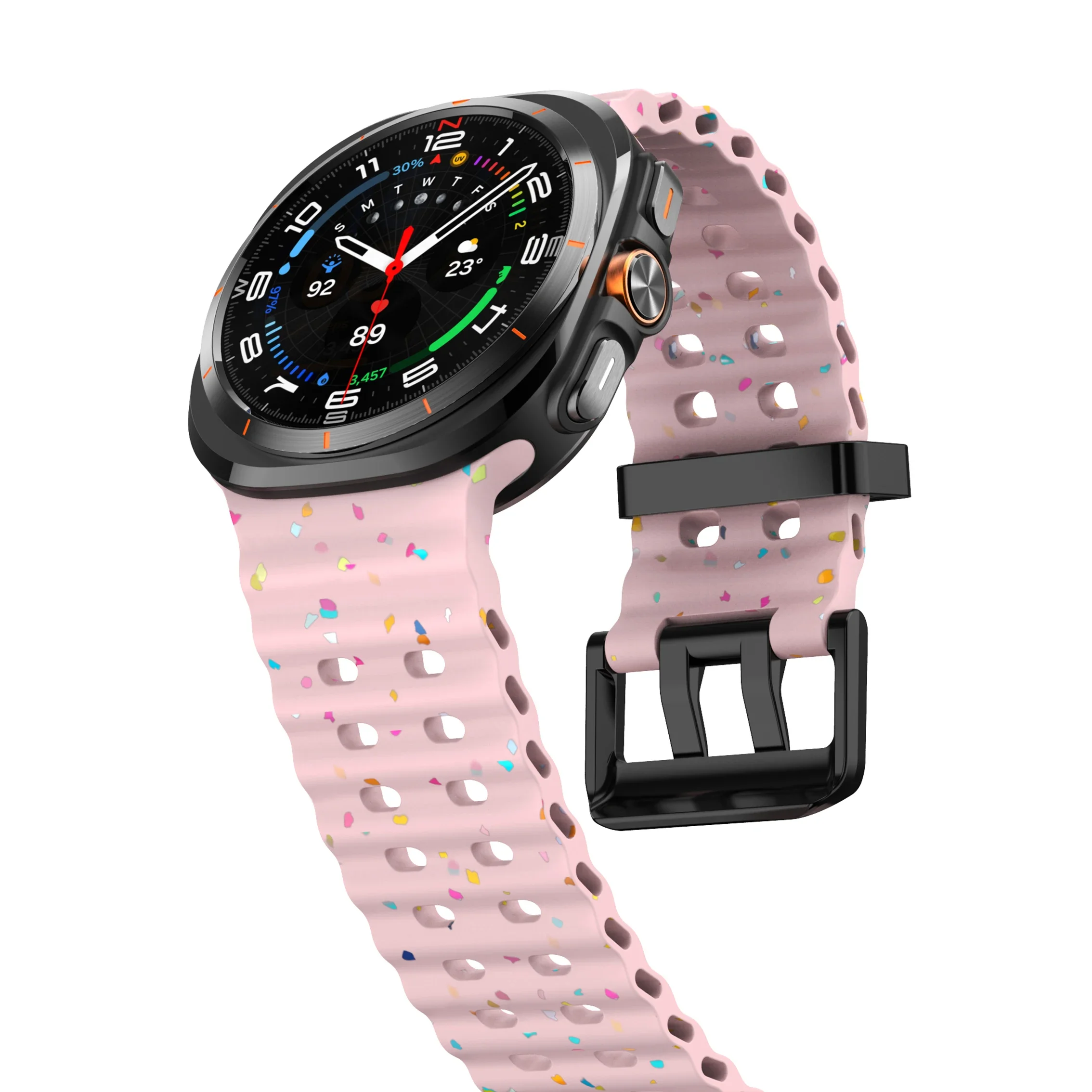 Luminous Silicone Strap Bracelet for Smartwatches - Universal Fit for Men and Women