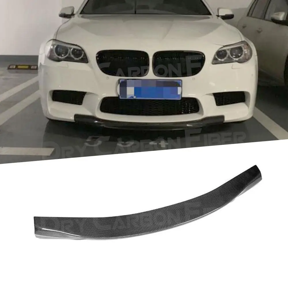 

Carbon Fiber Front Bumper Lip Chin Spoiler Splitters Apron Head Bumper Guard For BMW 5 Series F10 M5 Original Bumper 2012-2016